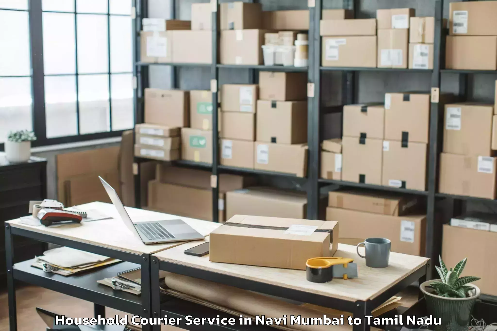 Expert Navi Mumbai to Kadambur Household Courier